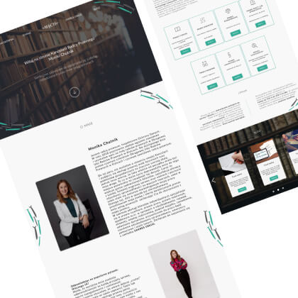 nowoczesna strona internetowa dla kancelarii radcy prawnego stworzona przez Kample